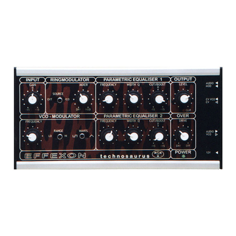 TECHNOSAURUS EFFEXON Manuel utilisateur