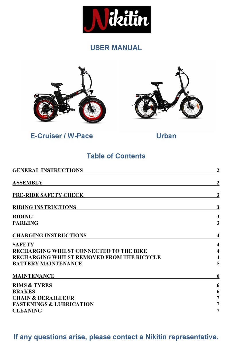 Nikitin E-Cruiser Manuel utilisateur