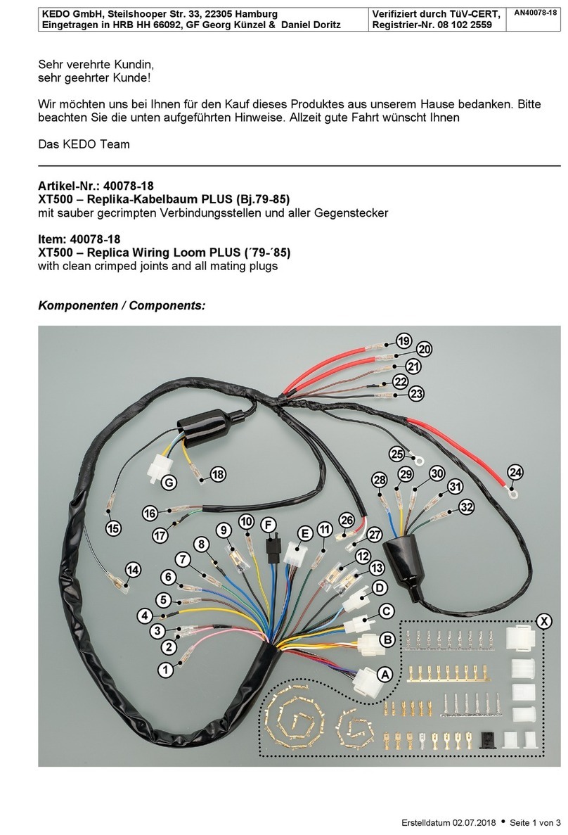 KEDO 40078-18 Instructions de montage