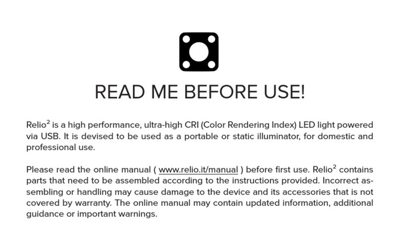 Relio 2 Manuel utilisateur