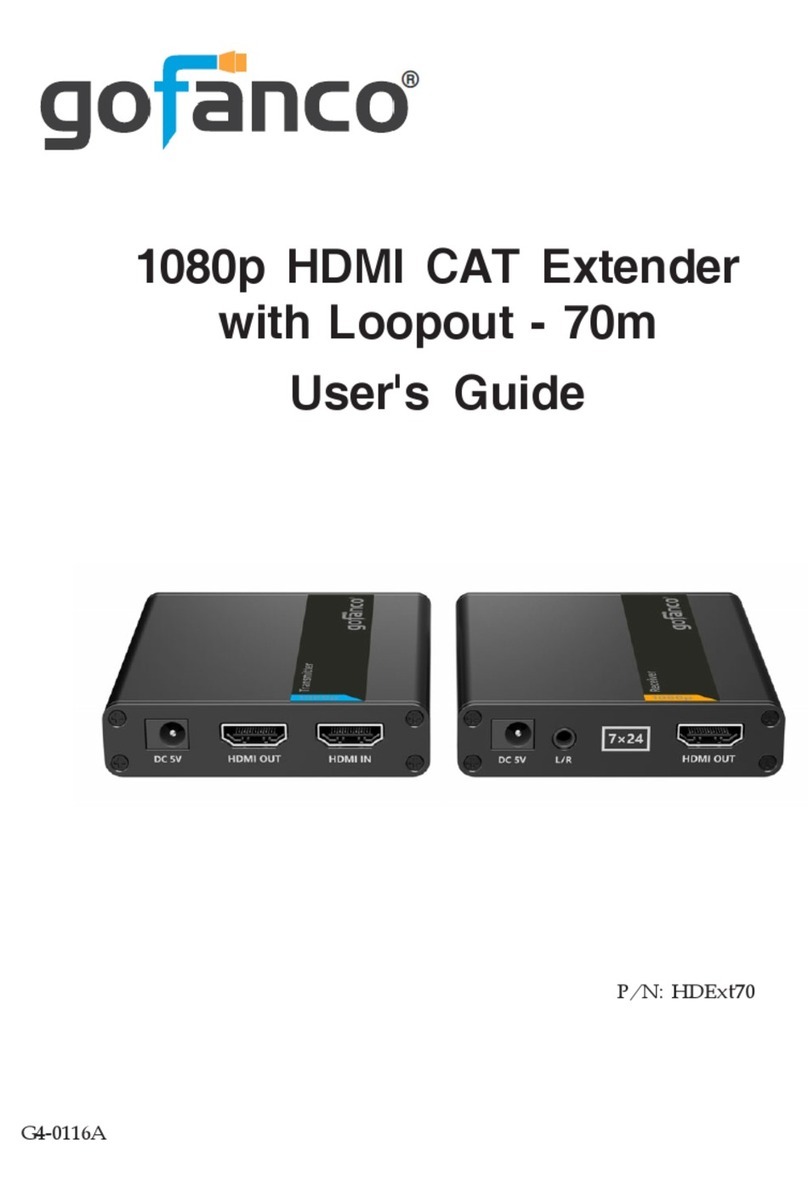 gofanco HDExt70 Manuel utilisateur gofanco HDExt70 Manuel utilisateur
