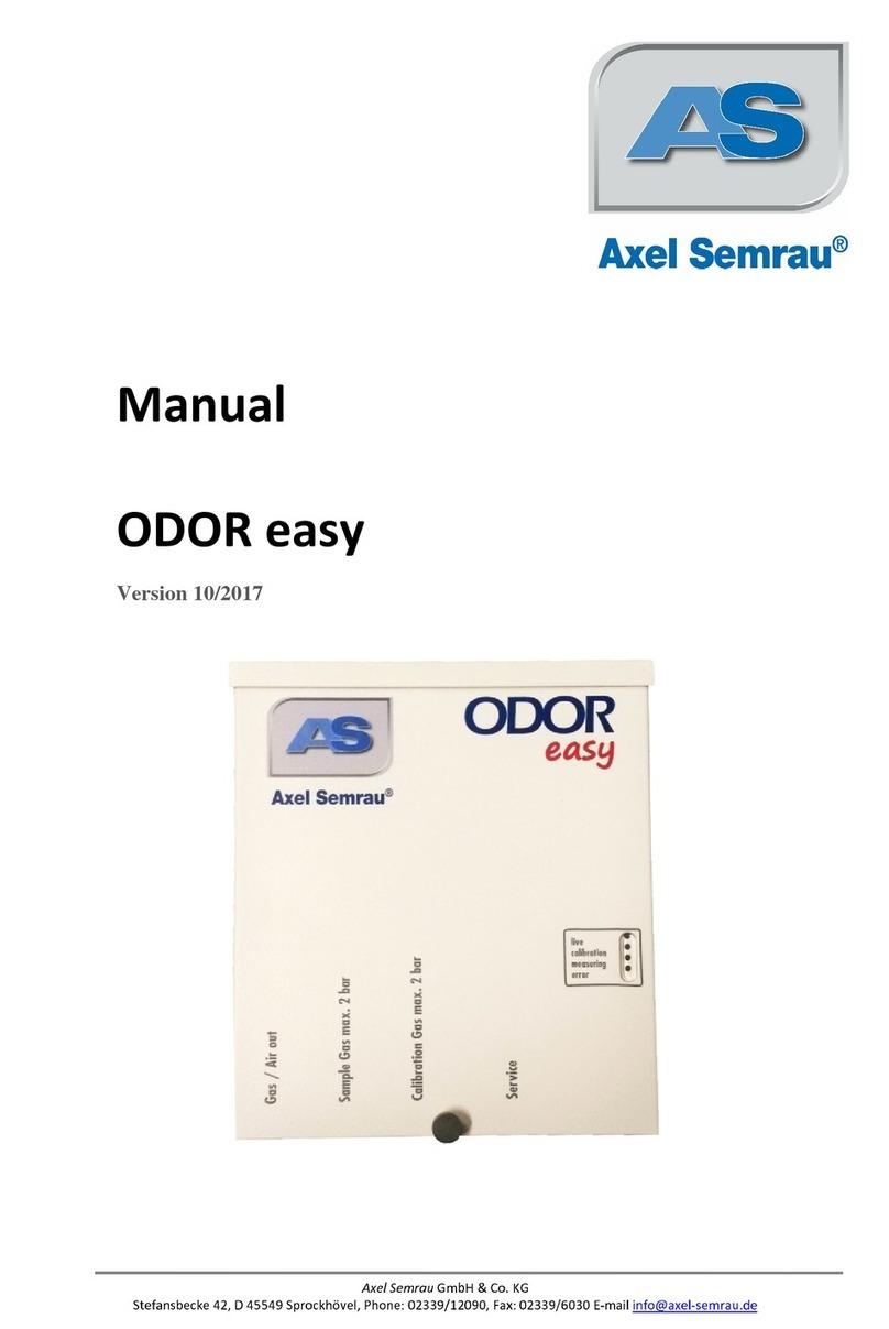 Axel Semrau ODOR easy Manuel utilisateur