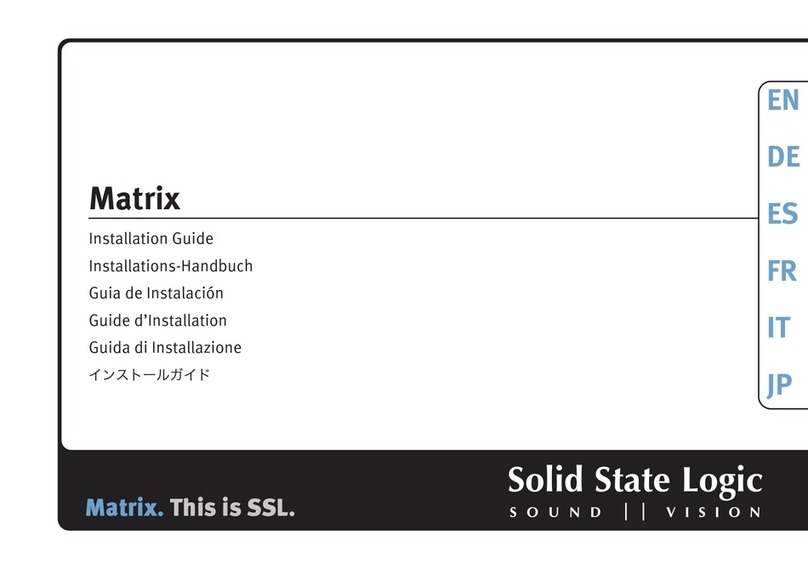 Solid State Logic Matrix Manuel utilisateur