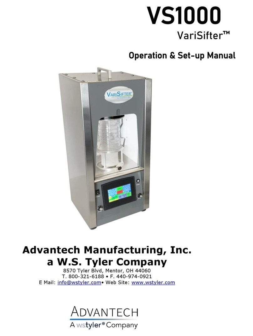 Advantech VariSifter VS1000 Manuel utilisateur
