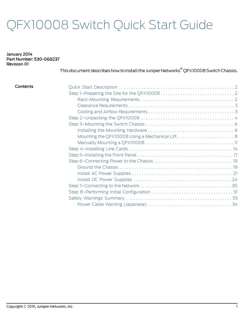 Juniper QFX10008 Manuel utilisateur