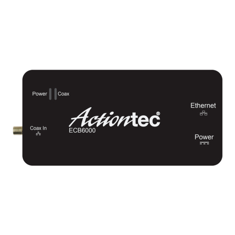 ActionTec ECB6000 Manuel utilisateur ActionTec ECB6000 Manuel utilisateur