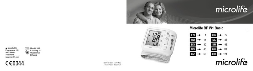 Microlife BP W1 Basic Manuel utilisateur