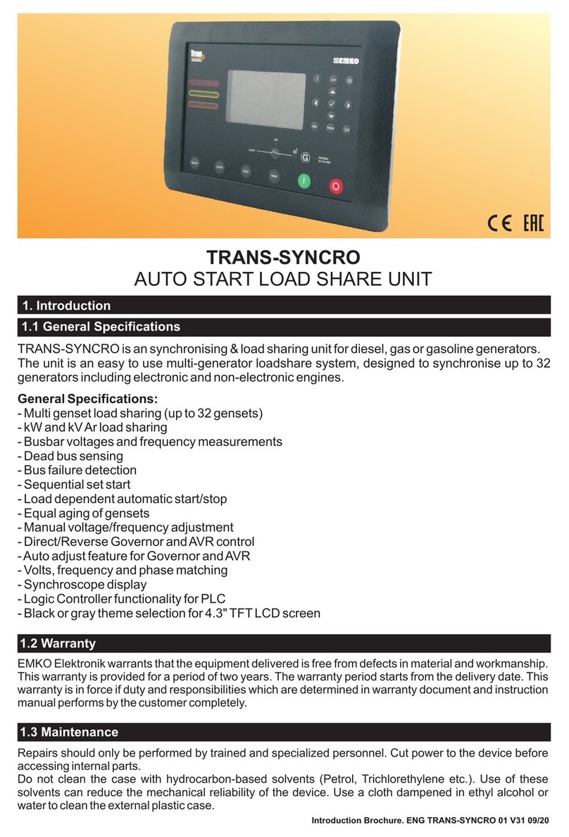 EMKO TRANS-SYNCRO Manuel utilisateur