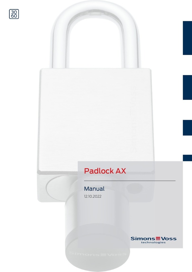 Simons Voss Padlock AX Manuel utilisateur
