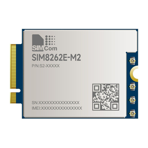 SIMCom Wireless Solutions SIM8262E-M2 Manuel utilisateur