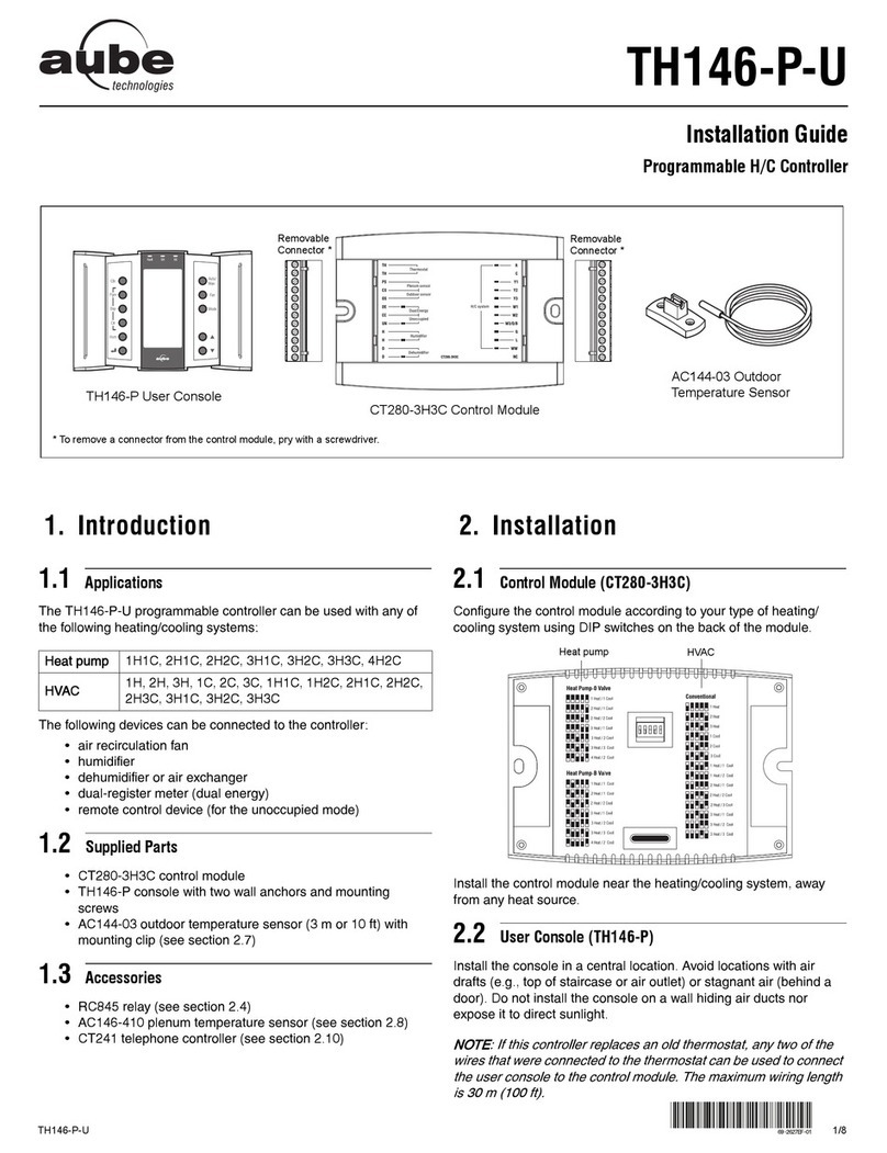 Aube Technologies TH146-P-U Manuel utilisateur