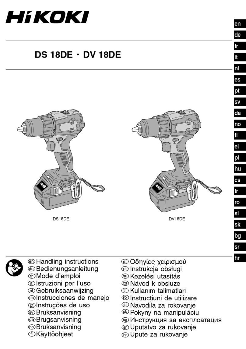 HIKOKI DS18DE Manuel utilisateur