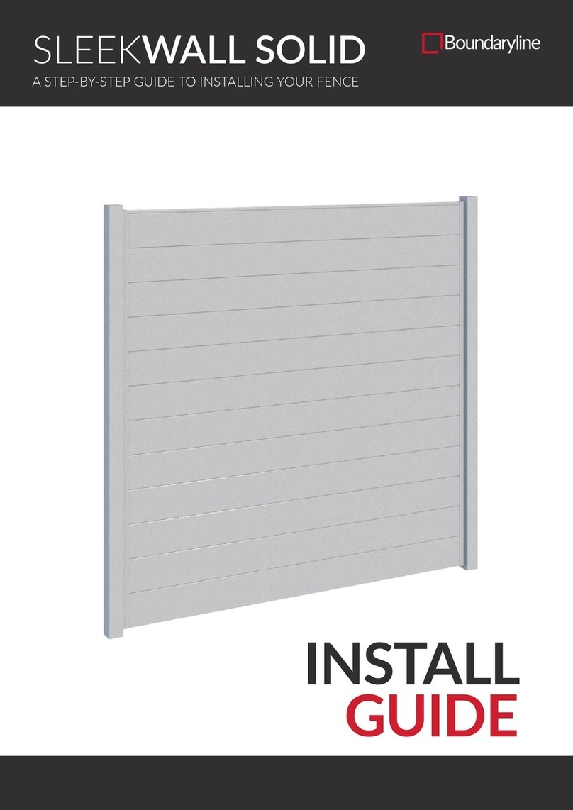 Boundaryline SLEEKWALL SOLID Manuel utilisateur Boundaryline SLEEKWALL SOLID Manuel utilisateur