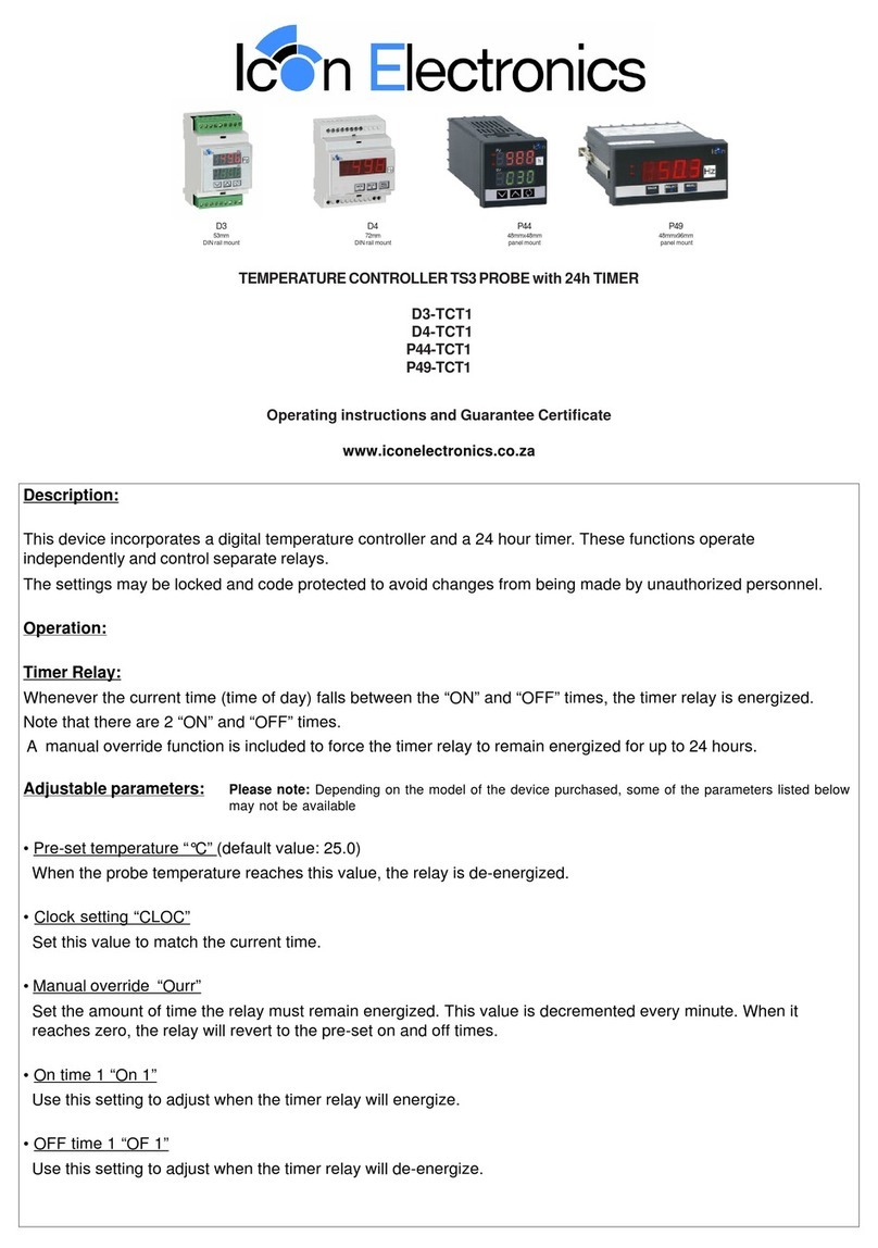 Icon Electronics D3-TCT1 Manuel utilisateur