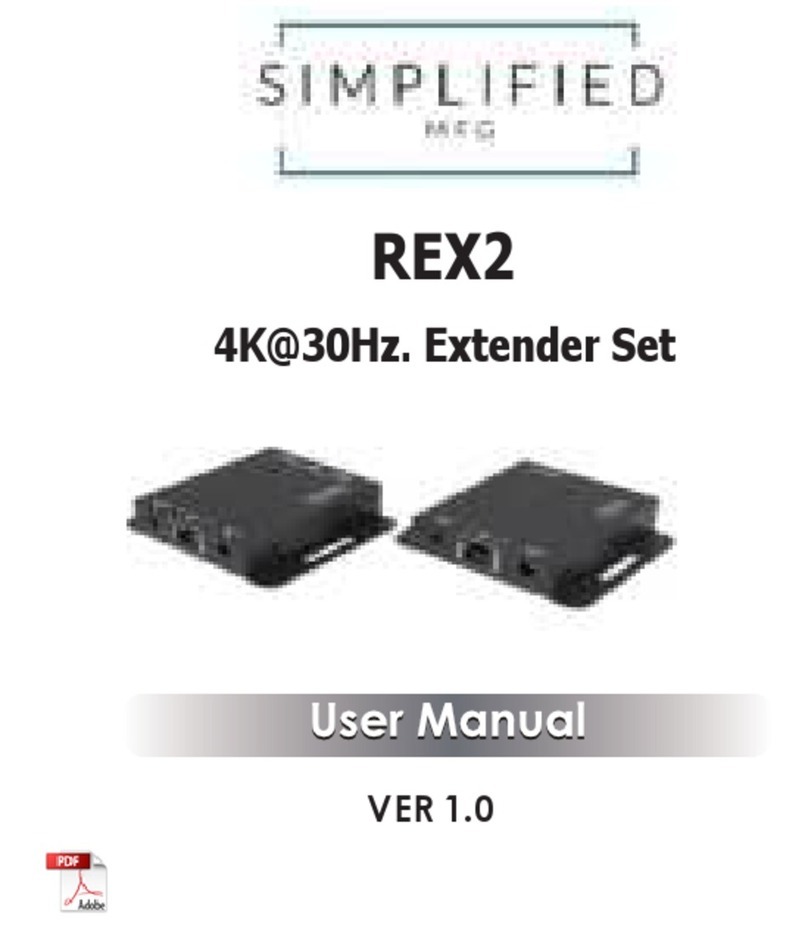 Simplified MFG REX2 Manuel utilisateur
