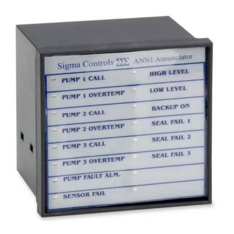 Sigma Controls ANN1 Manuel utilisateur