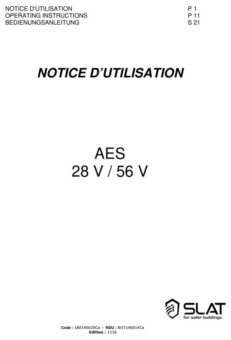 SLAT AES 28V/8A Manuel utilisateur