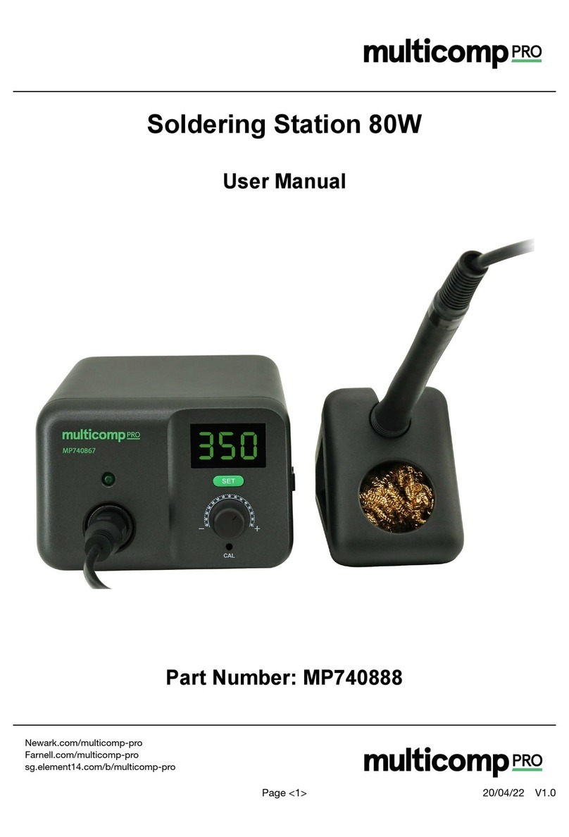 multicomp pro MP740888 Manuel utilisateur