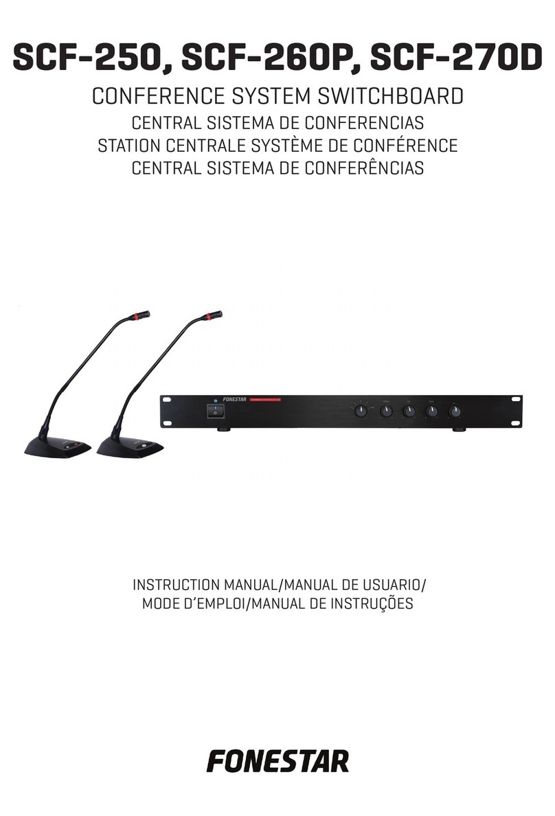 FONESTAR SCF-250 Manuel utilisateur FONESTAR SCF-250 Manuel utilisateur