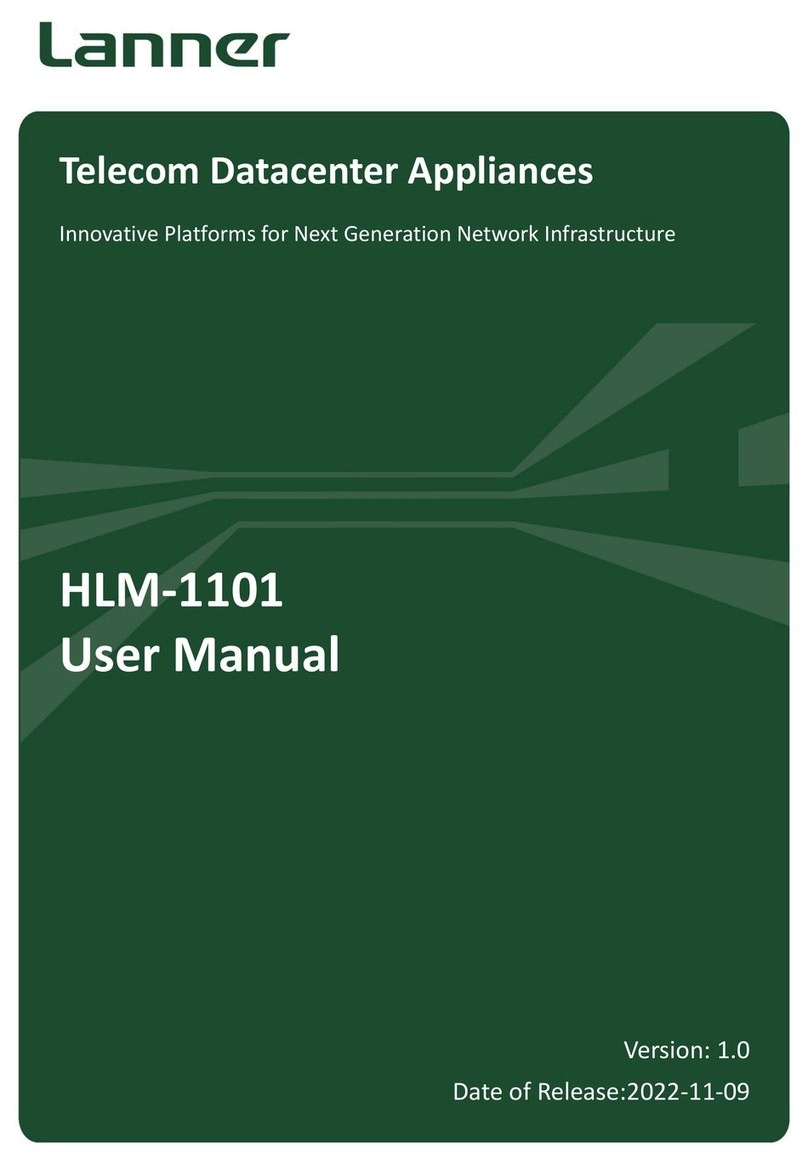 Lanner HLM-1101 Manuel utilisateur