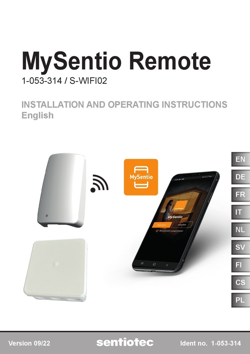 Sentiotec MySentio Remote Manuel utilisateur Sentiotec MySentio Remote Manuel utilisateur