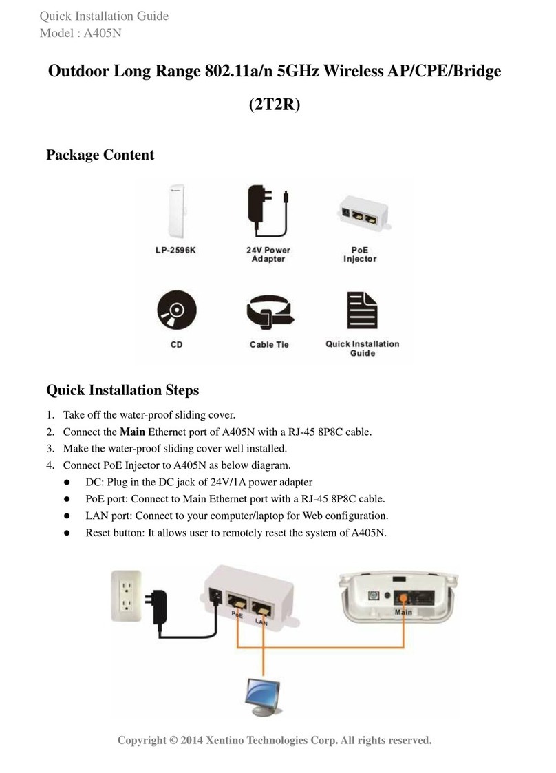 Xentino A405N Manuel utilisateur