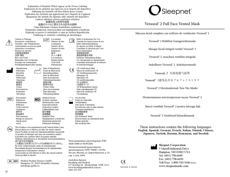 Sleepnet Veraseal 2 Manuel utilisateur