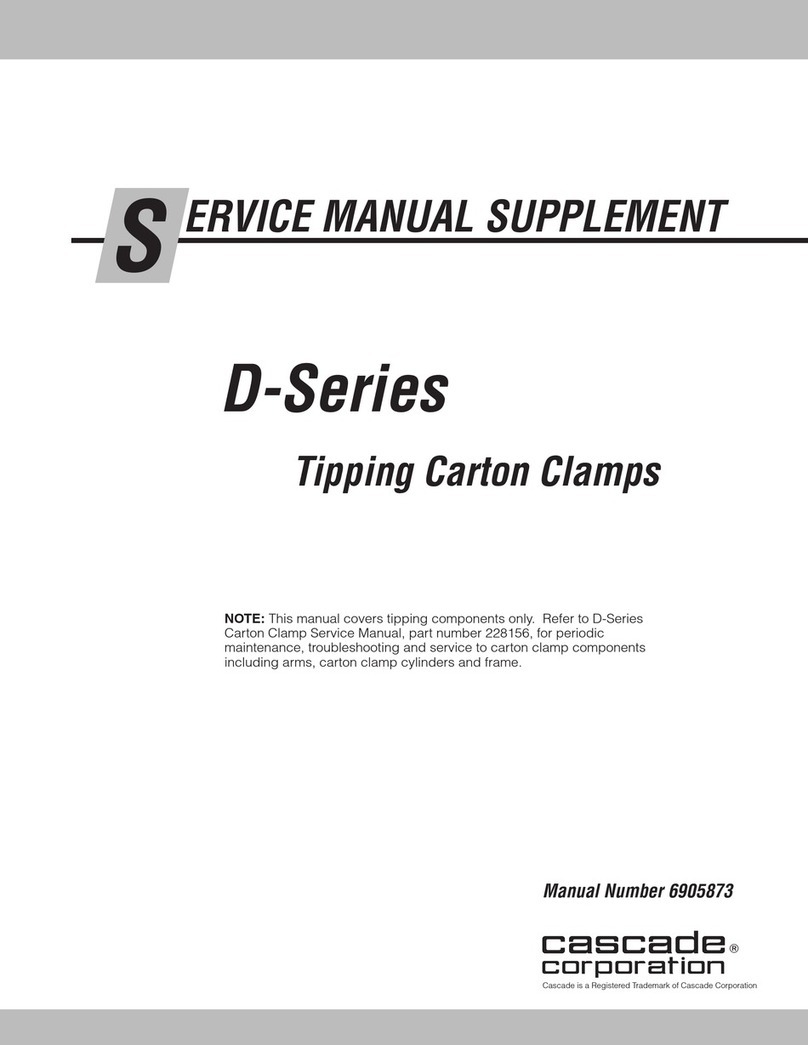 cascade corporation D Series Manuel d'utilisation