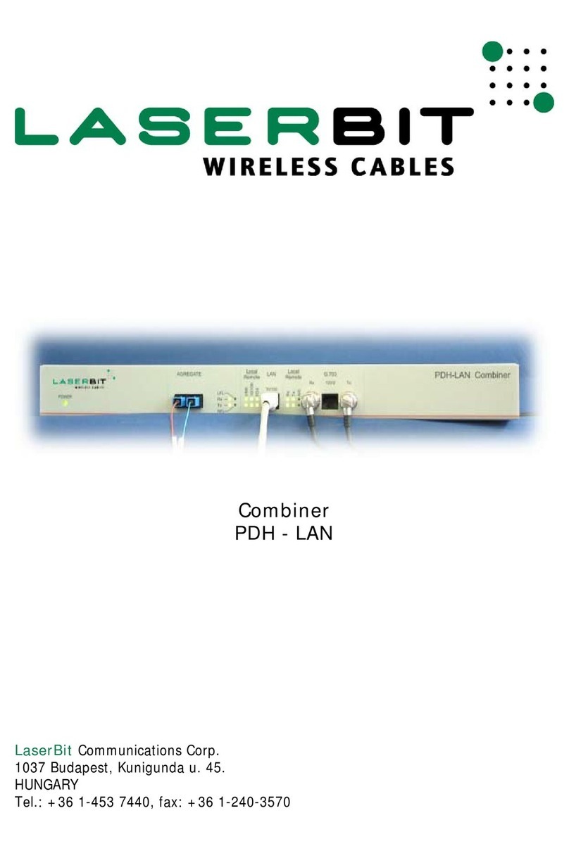 LaserBit LE-PDH-LAN Manuel utilisateur LaserBit LE-PDH-LAN Manuel utilisateur