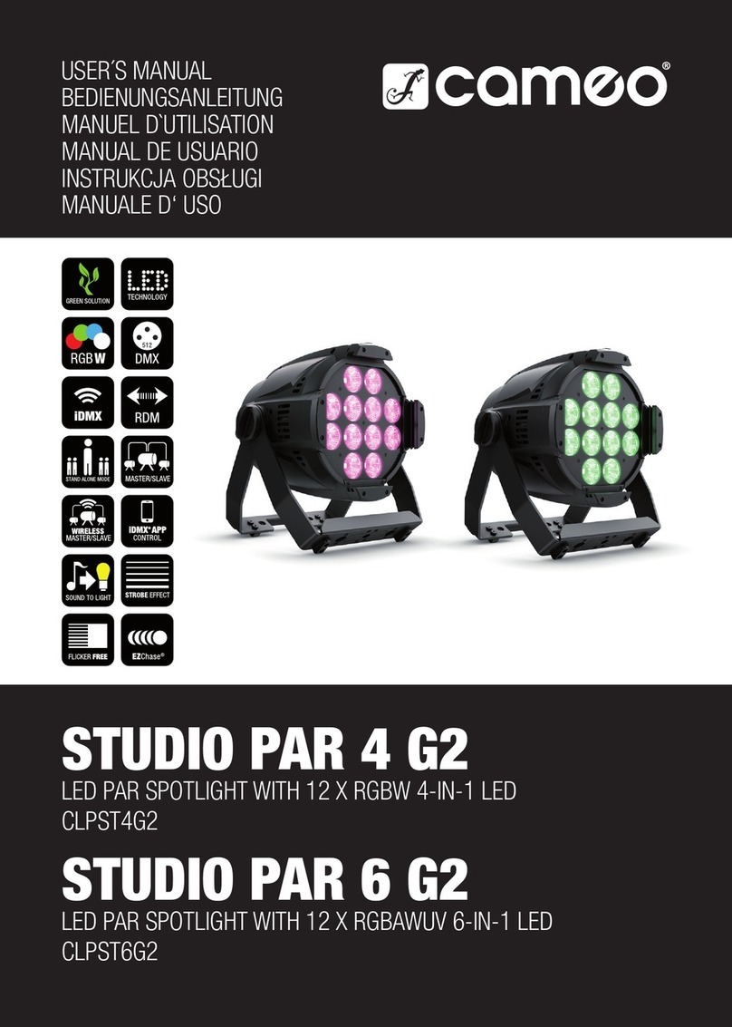 Cameo STUDIO PAR 4 G2 Manuel utilisateur