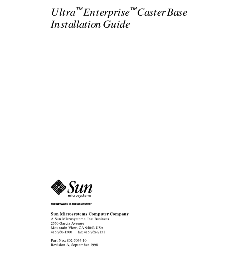 Sun Microsystems Ultra Enterprise Caster Base Manuel utilisateur