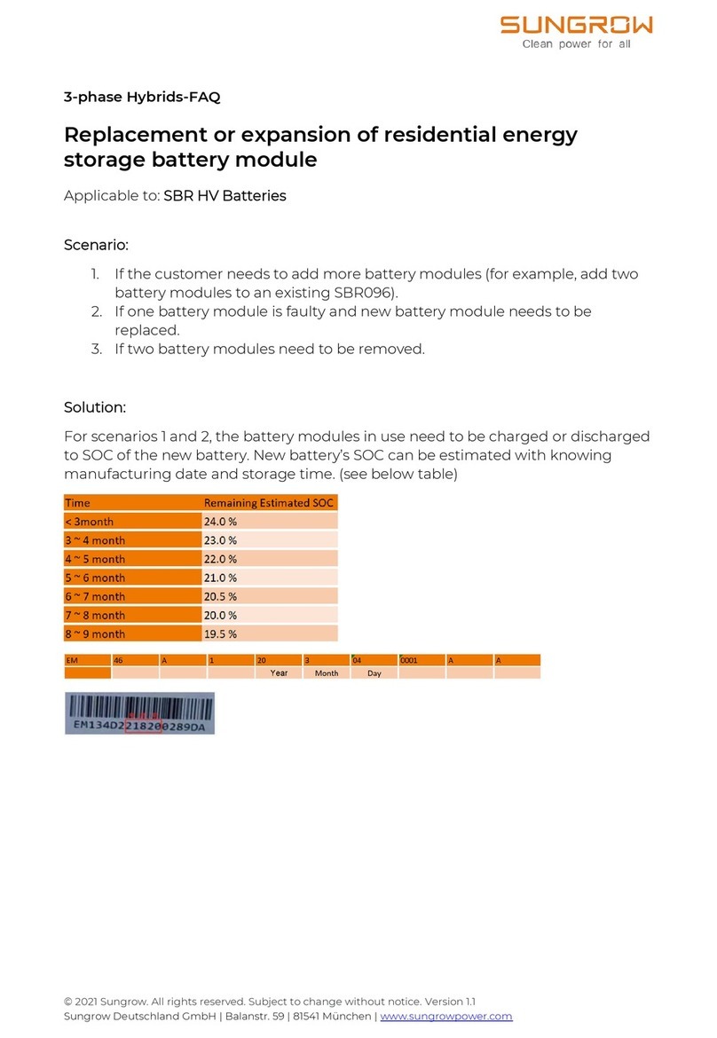 Sungrow SH6.0RT Guide d'installation