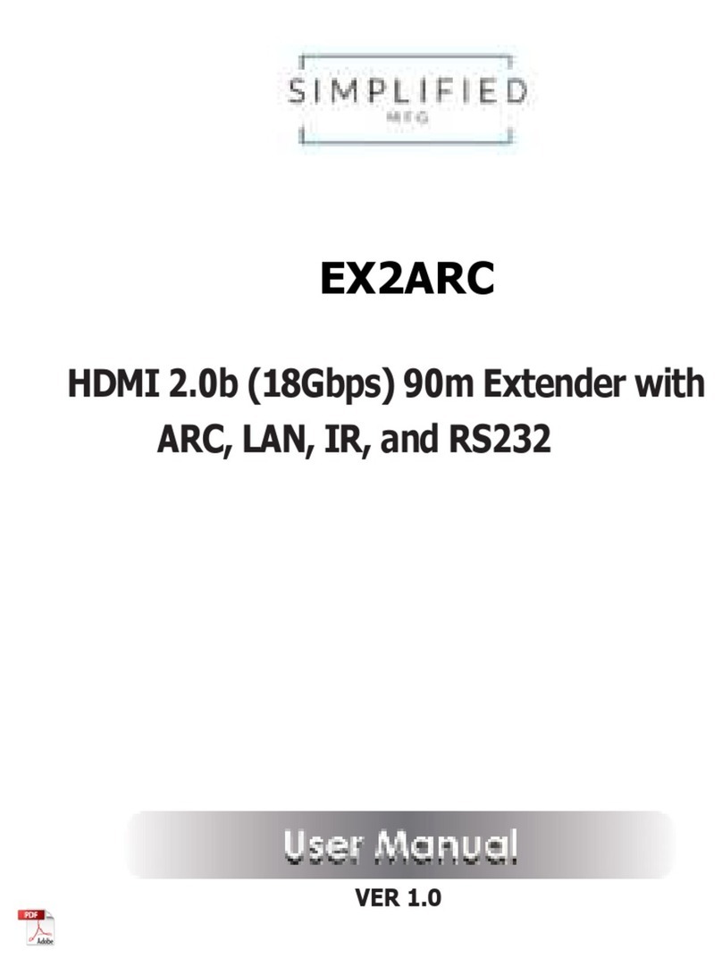 Simplified MFG EX2ARC Manuel utilisateur