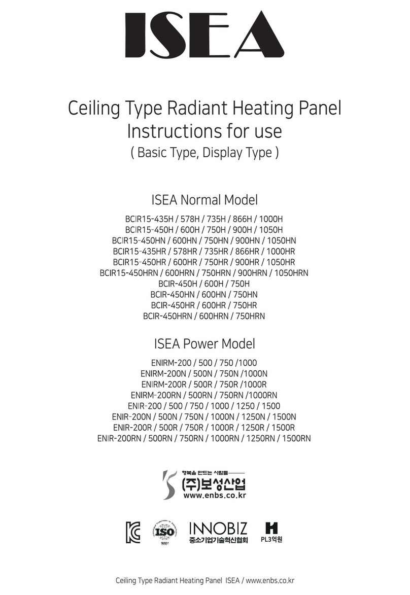 ISEA BCIR15-435H Manuel utilisateur