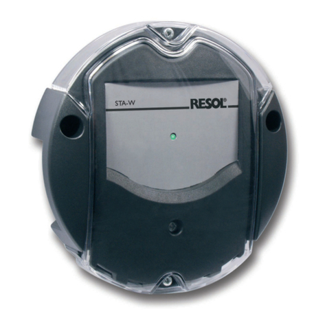 Resol STA-W Manuel utilisateur
