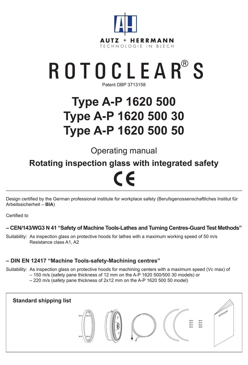 Autz + Herrmann ROTOCLEAR S Manuel utilisateur