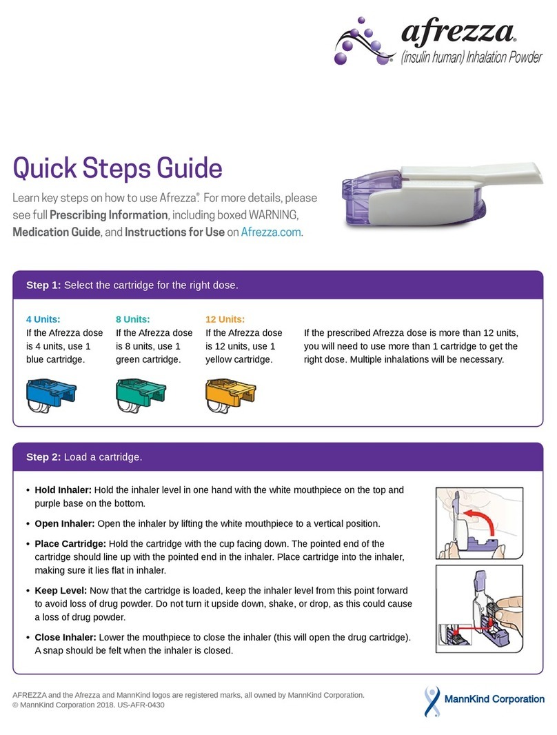 MannKind afrezza Manuel utilisateur