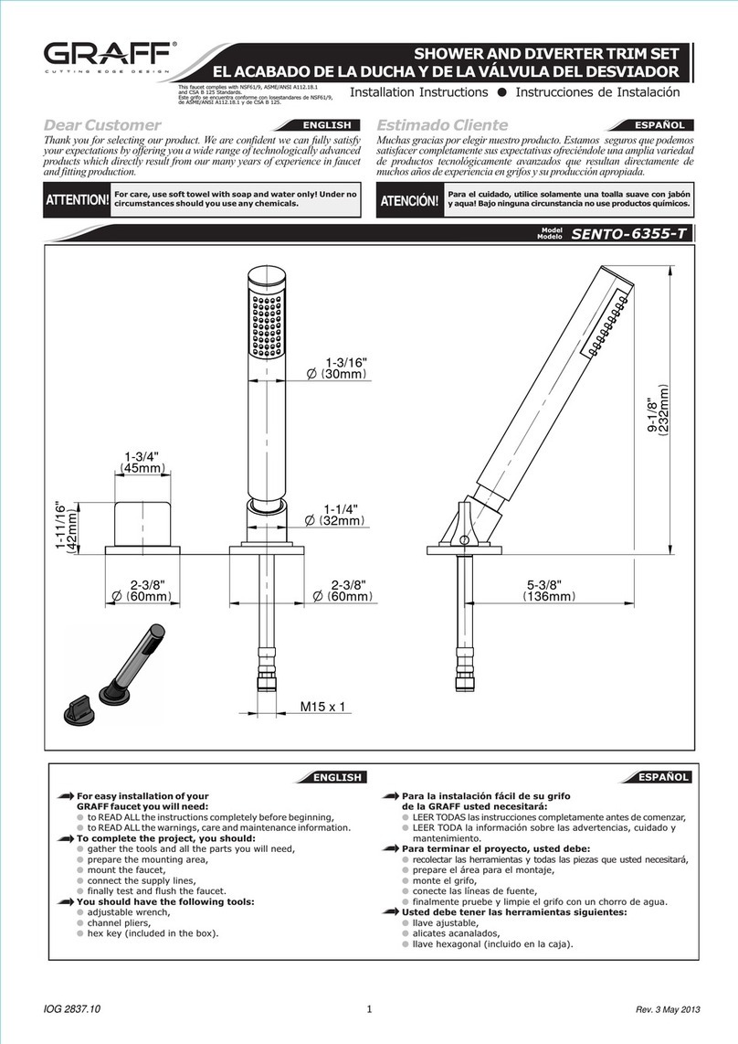 Graff SENTO-6355-T Manuel utilisateur Graff SENTO-6355-T Manuel utilisateur