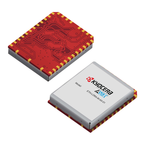 AVX ethertronics ETH-LORA-M-AX-01 Manuel utilisateur