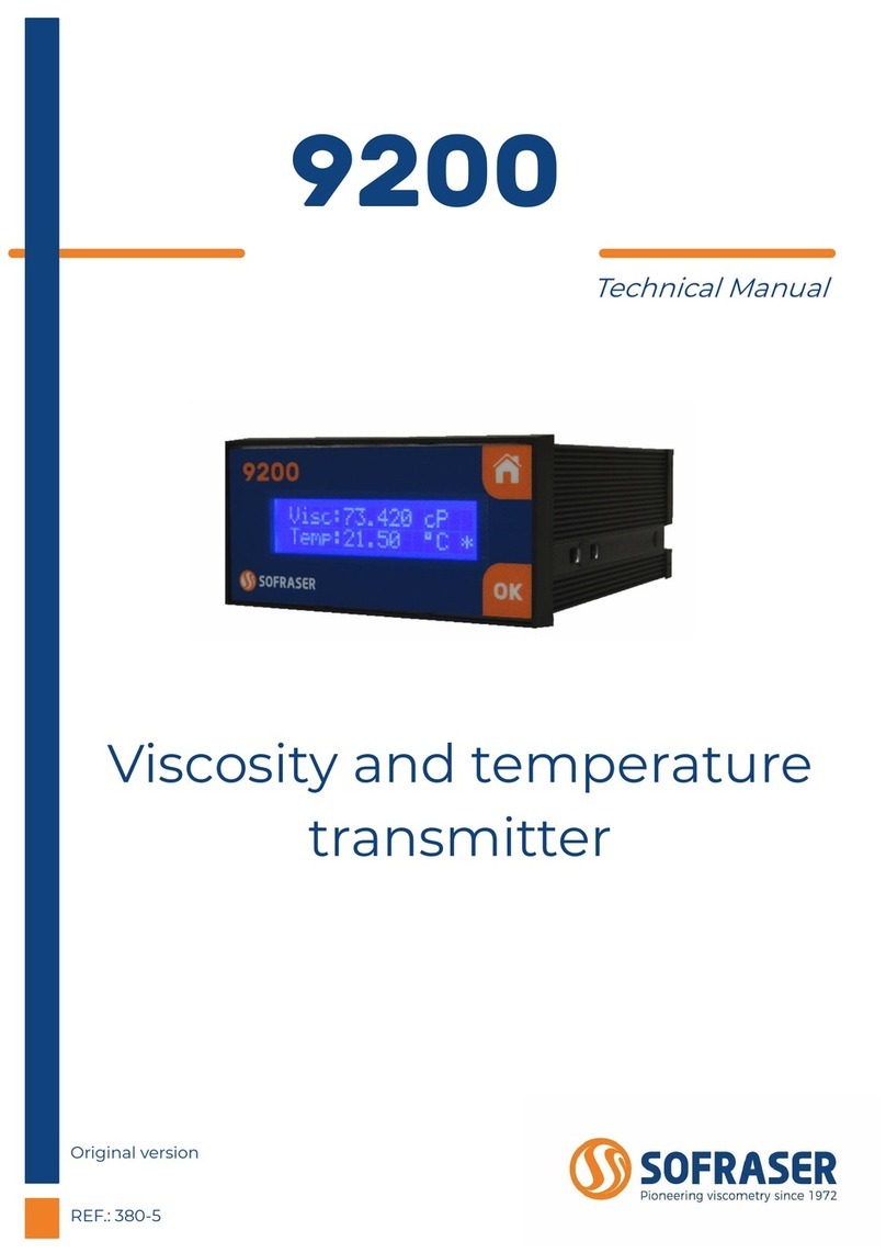 Sofraser 9200 Manuel utilisateur