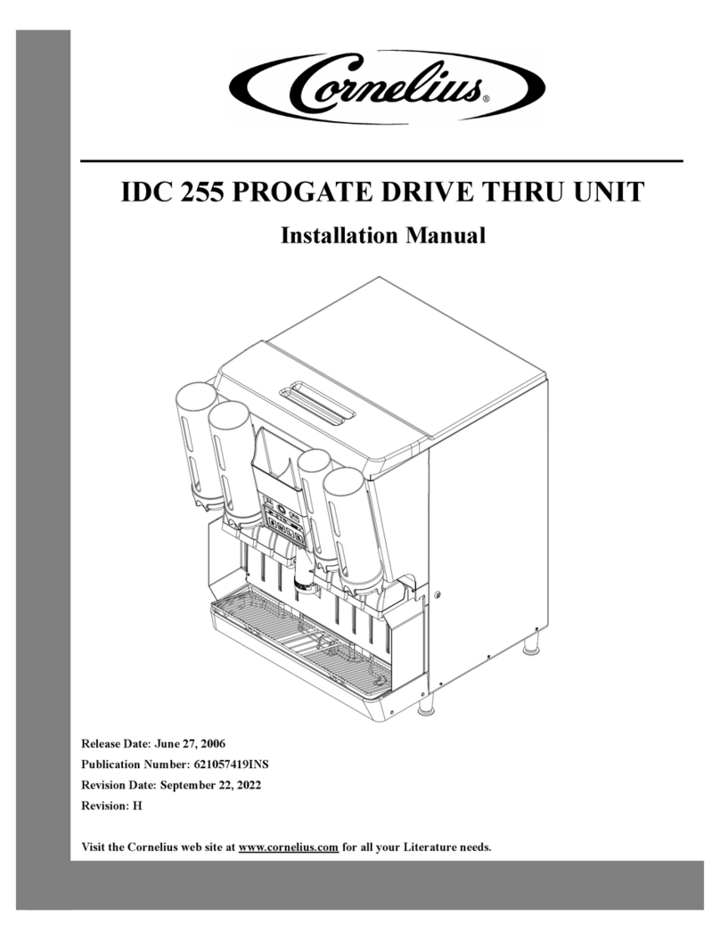 Cornelius IDC 255 PROGATE DRIVE THRU UNIT Manuel utilisateur