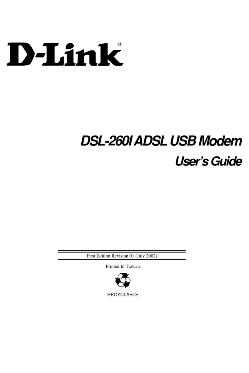 D-Link DSL-260I Manuel utilisateur D-Link DSL-260I Manuel utilisateur