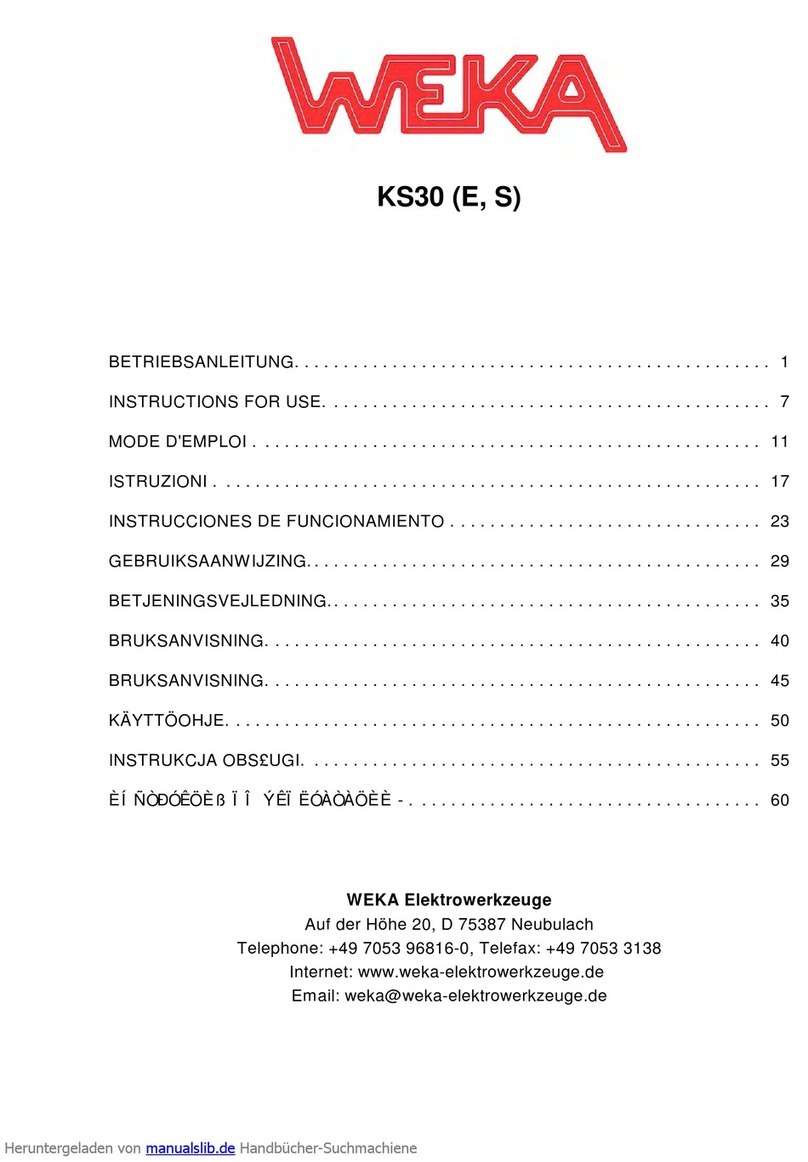 Weka KS30 Manuel utilisateur