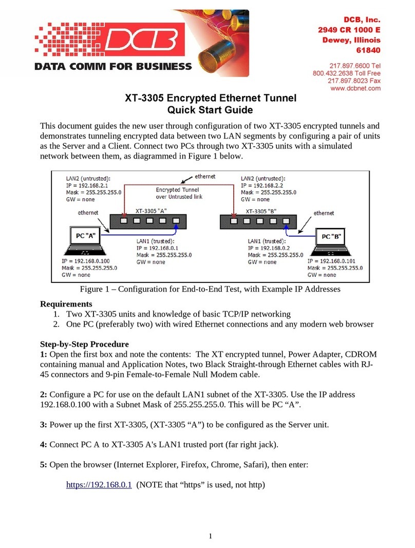 DCB XT-3305 Manuel utilisateur