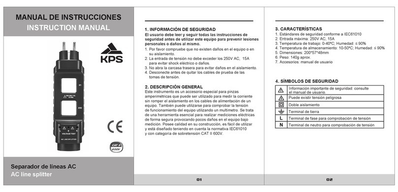 KPS SL100US Manuel utilisateur