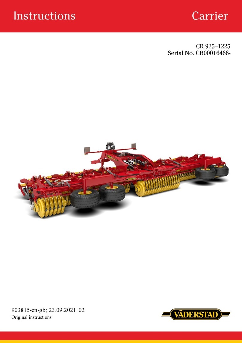 Vaderstad CR 925 Manuel utilisateur