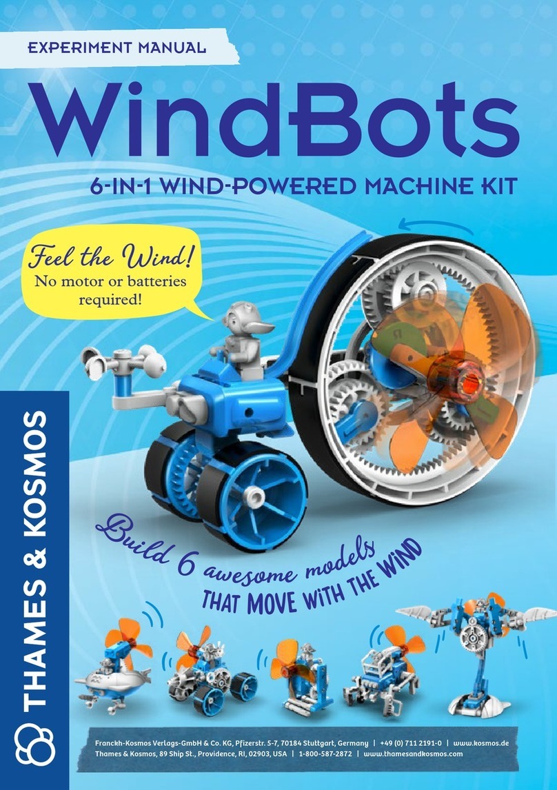 Thames & Kosmos WindBots 6-IN-1 WIND-POWERED MACHINE KIT Manuel utilisateur