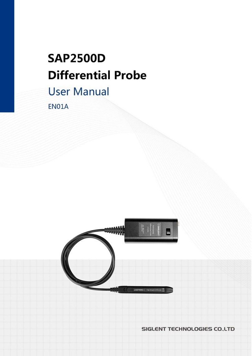 SIGLENT TECHNOLOGIES SAP2500D Manuel utilisateur
