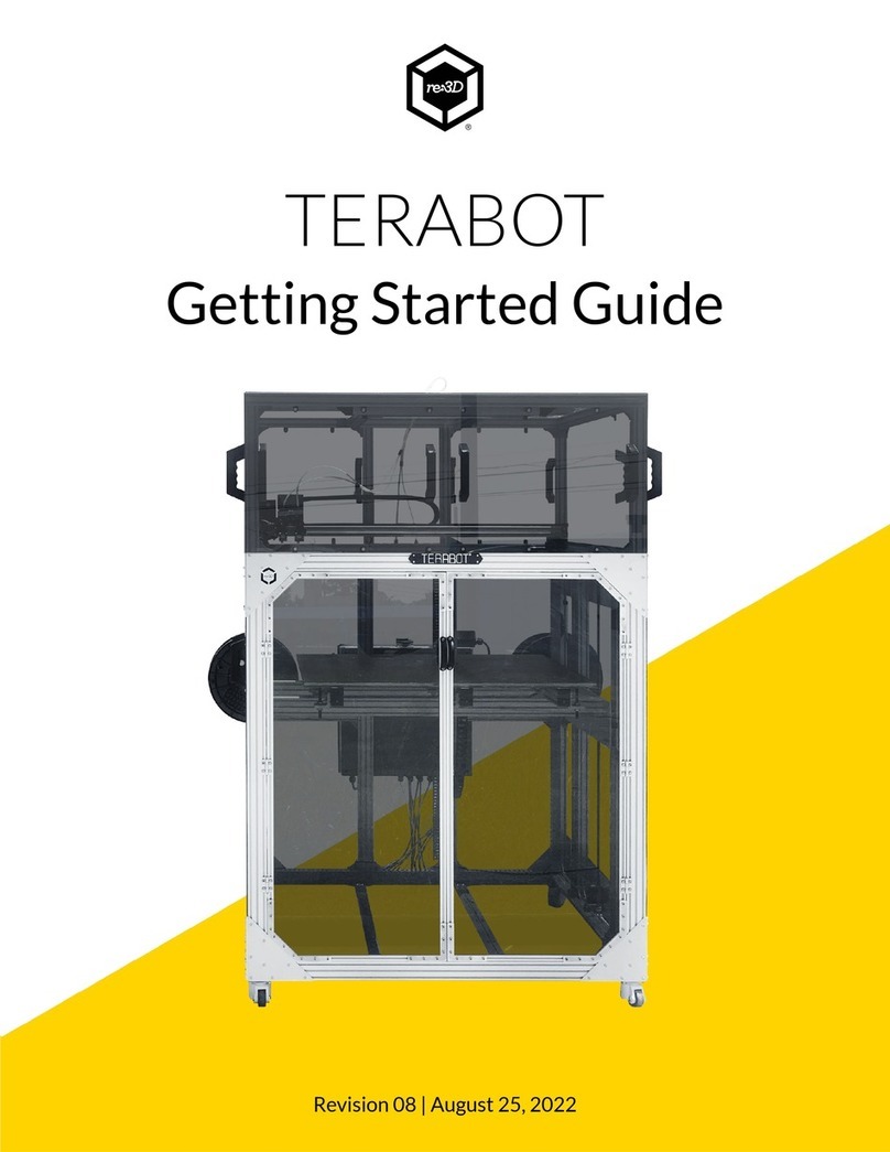 re:3D TERABOT Manuel utilisateur