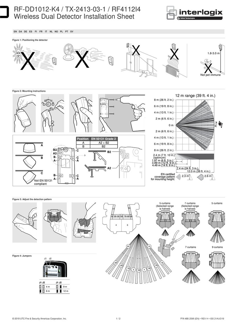 Interlogix TX-2413-03-1 Instructions de montage